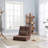 Trule Reclining Floor Game Chair in Brown