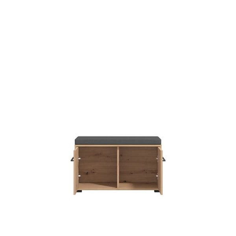 Linen Upholstered Storage Bench