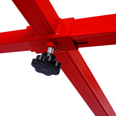 Outils de construction de panneau de levage à cloisons sèches 16 pi Capacité, 4 pi x 16 pi Max. Taille du drap, rouge