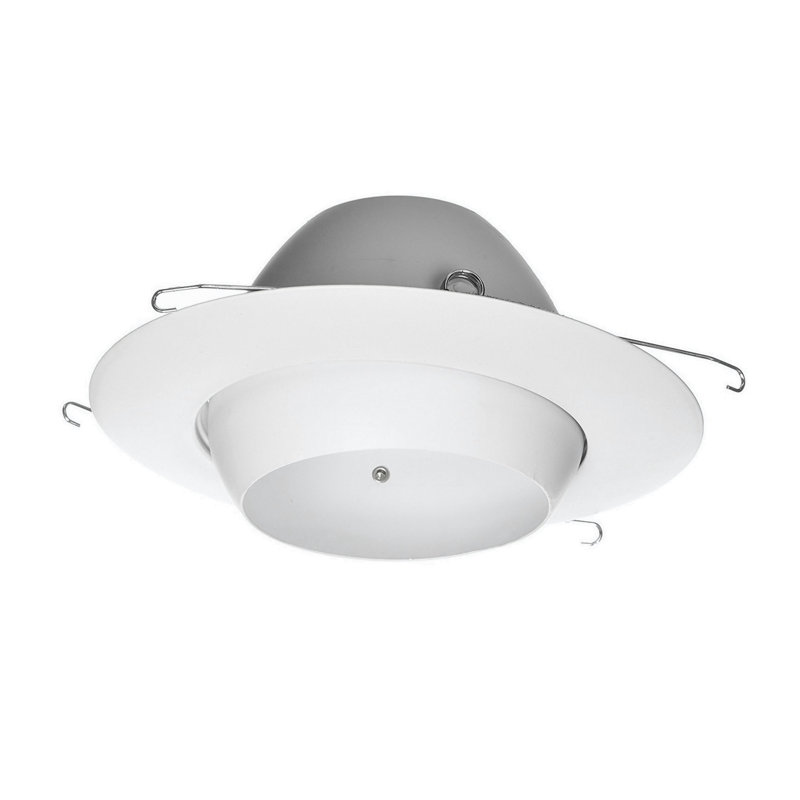 Garniture encastrée réglable 6 "R30 Eyeball, Blanc