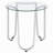 Dutton Chrome Round Glass Top End Side Table