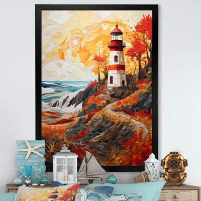 "Phare avec lumière pastorale II", art mural