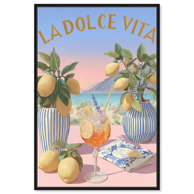 «Aperitivo Sunset», reproduction d'art sur toile par Art Remedy