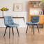 Chaise d'appoint sans accoudoirs moderne avec dossier en métal et pieds en métal-784024239