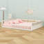Lit plateforme tapissier avec garde-corps et coussin-1172677241