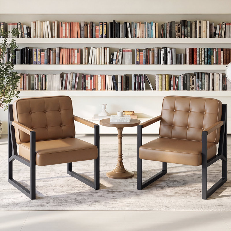Fauteuil d'appoint Modern, Similicuir gris