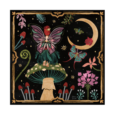 Œuvre sur toile noire «Dina June»