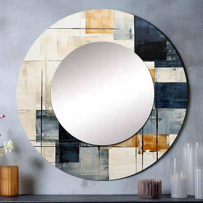 Severa Ivory Illusions Abstract Shapes I - miroir à formes abstraites uniques