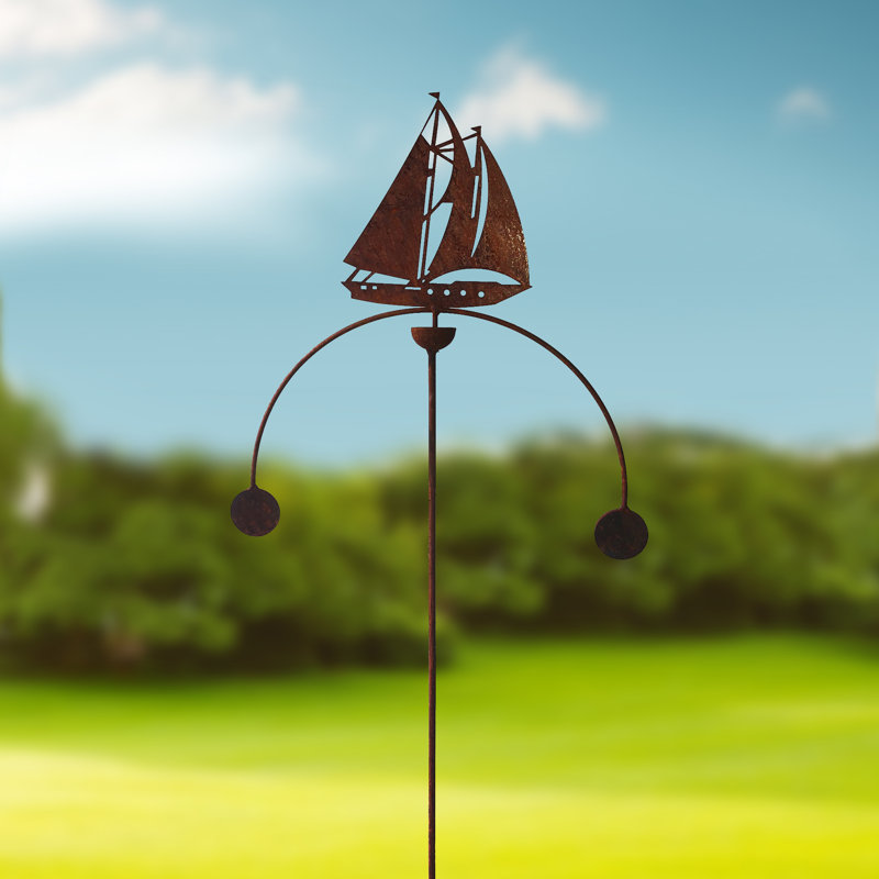 Libby Metal Transportation Garden Stake