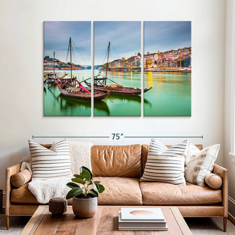 Mehar Boats In Porto, 42" H x 65" W