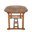 Oval Wooden Extendable Outdoor Dining Table