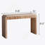 Console rustique en bois avec tiroir - Design minimaliste, texture nervurée et finition naturelle