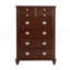Commode verticale avec boutons ornés