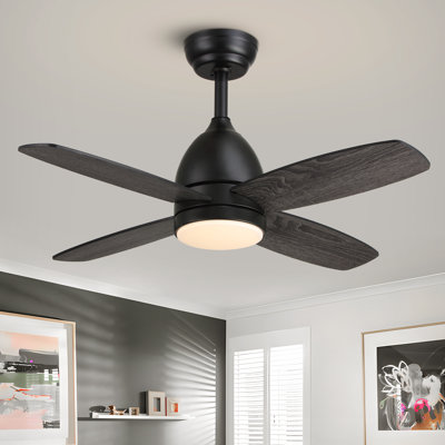 36'' Dimmable Ceiling Fan With Led Lights & Remote Control