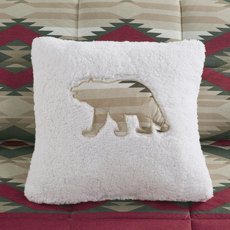 King Red Southwestern Down Alternative Comforter Set with Pillow