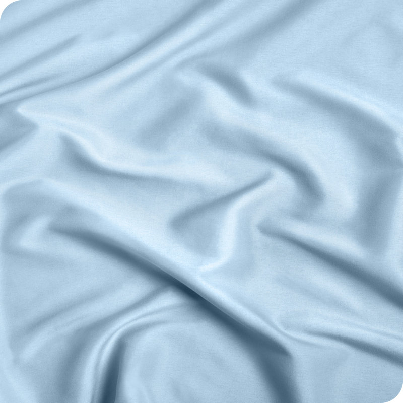 Ensemble de drap-housse en microfibre avec taie d'oreiller   , Drap-housse pour lit double avec 2 taies d'oreille, Bleu pâle