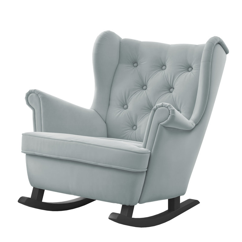 Rocking Chair, Black, Blue