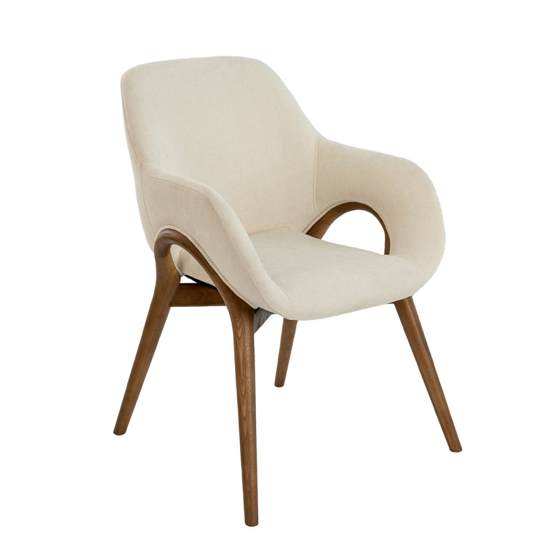 Zalma 44cm H Upholstered Parsons Chair in Brown