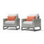 Fauteuil club d'extérieur 2 pièces Identik Sunbrella-100524669-100524674