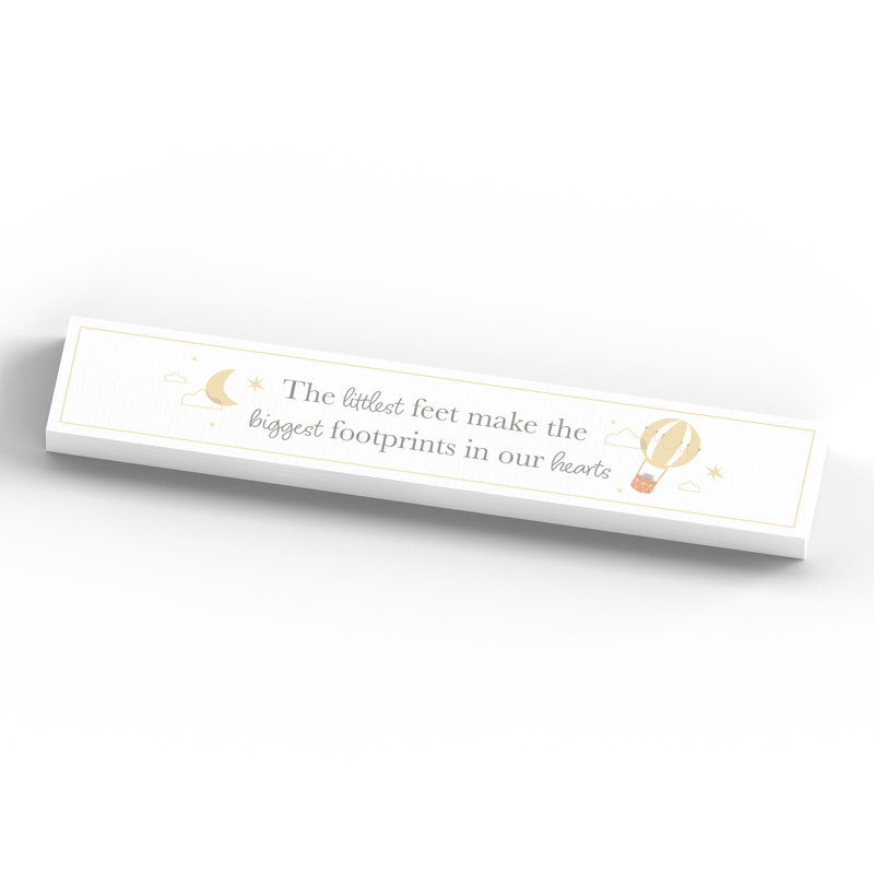 Jayla Text & Numbers Letter Block, White/Yellow