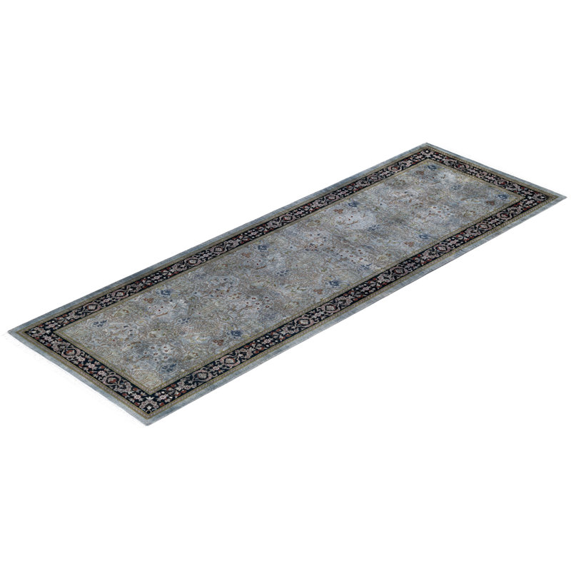 Overyed One-of-a-Kind Runner 2'7" X 7'8" Hand Knotted Area Rug