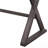 Gold Aluminum Rectangular Writing Desk