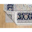 Tapis noué à la main en laine et soie 7 pi 10 po x 10 pi 1 po Nain, 250 KPSI