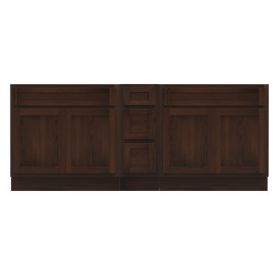 Base de meuble-lavabo double 72 po 72 po