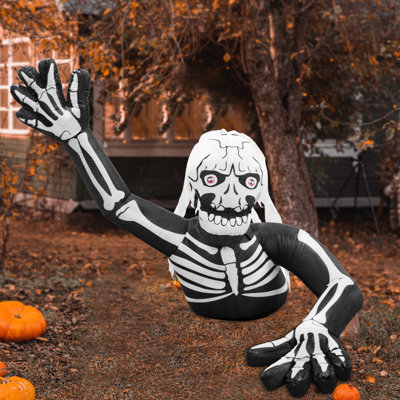 Ellender Halloween Inflatable 6FT Inflatable Skeleton Zombie Scary Zombie Halloween Decorations -  The Holiday AisleÂ®, 74963FEF03DC455B8AEA93488FEEC653