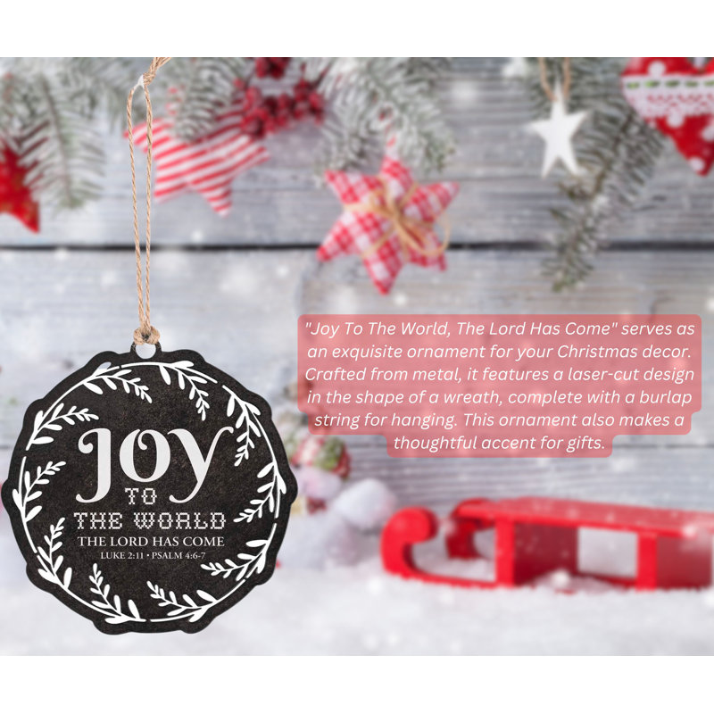 Ornement en métal 4H Joy To The World