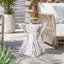 Table d'appoint moderne en béton pour l'extérieur-755709224
