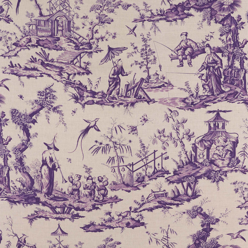 Shengyou Toile Fabric, Iris