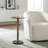 Stacked Pedestal Aluminum End Table