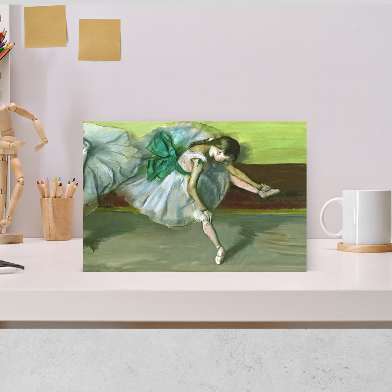 Danseuse Au Repos, 1879 Classic Contemporary Wall Art Print by Edgar Degas - Wrapped Canvas Print, 30.48cm H x 45.72cm W