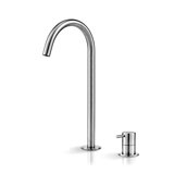 Acquaco Linki Deco Deck Mount Two-Hole Single Handle Bathroom Lavatory Faucet with 5-3/4'' Spout Reach