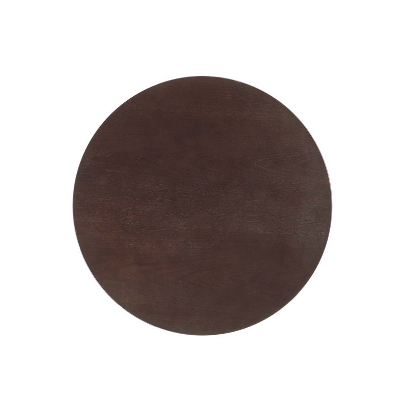 Table de bar Modway Lippa, L 28 po x L 28 po, Noir, Cerise noyer