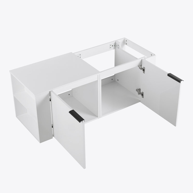 Ensemble de meuble-lavabo pour salle de bain 48 po pour grand espace, ensemble d'armoires de salle de bain moderne, ensemble d'armoires de salle de bain