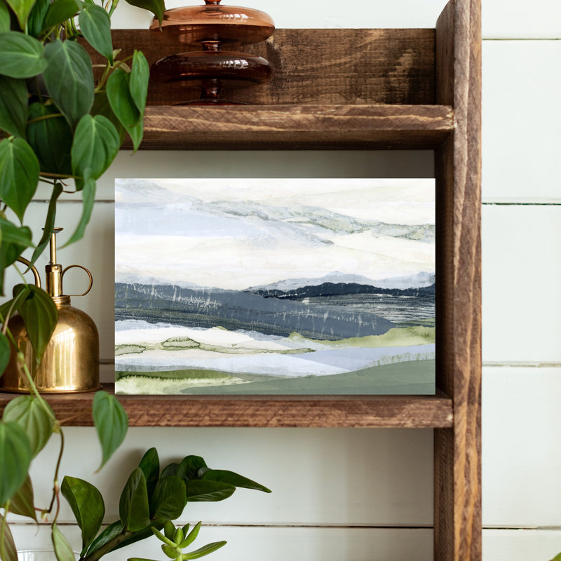 Contemporary Art Abstract Modern Landscape Nature Wall Art by Lara Eckerman - Wrapped Canvas Print, 30.48 cm H x 45.72 cm W