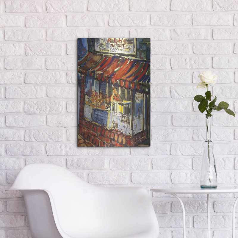  «The Market Place 1» par Erin McGee Ferrell, art mural en métal, 16 po x 24 po, H 24 po x l 16 po