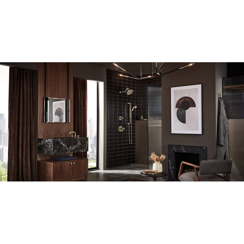 Litze® 4-Function Raincan Showerhead with H2OKinetic® Technology, Chrome