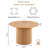 Brisa 47" Round Dining Table-395605441