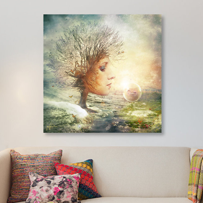 «Treasure», impression sur toile, H 18 po x l 18 po x P 1,5 po, Toile tendue, Pas de tapis