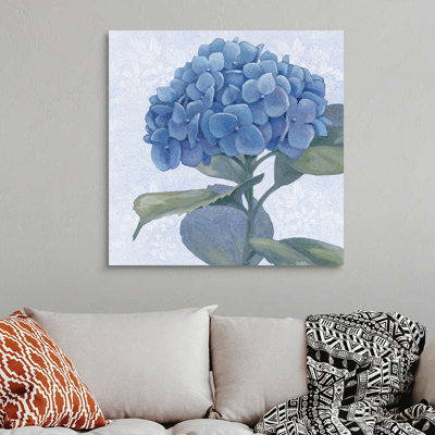 «Blue Hydrangea IV», art mural sur toile