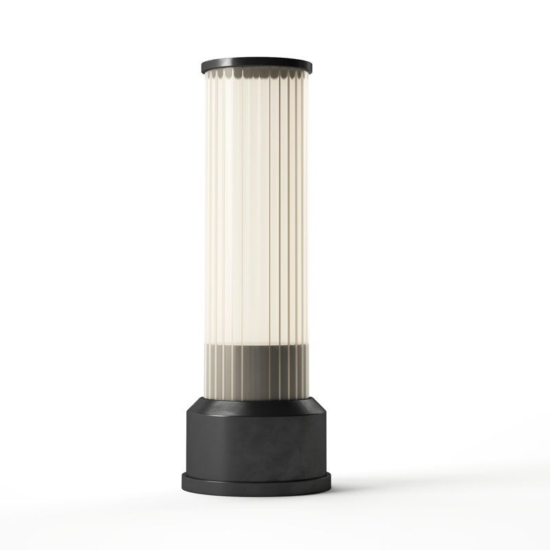 Lampe de table à DEL sans fil rechargeable CANDLESTICK, contrôle tactile à 3 niveaux de luminosité, graphite, Gris