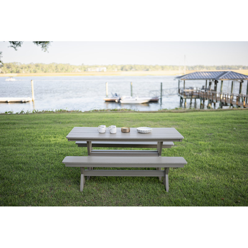 Willow Dining Bench, Nature, Seafoam