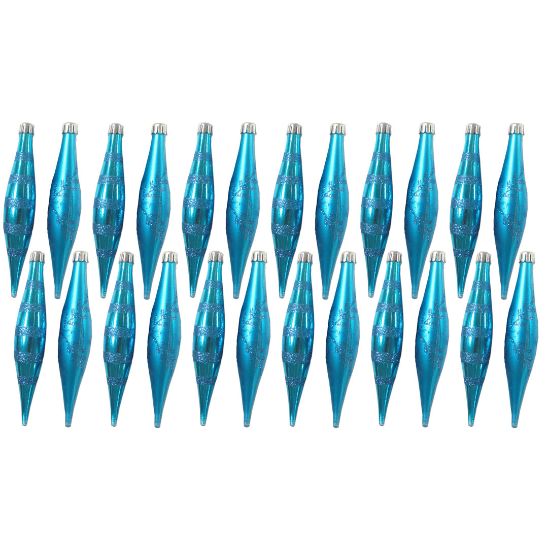 24 Piece Solid Ball Ornament Set The Holiday Aisle® 