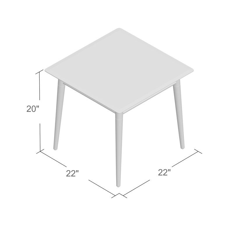 Laticia Glass Top End Table
