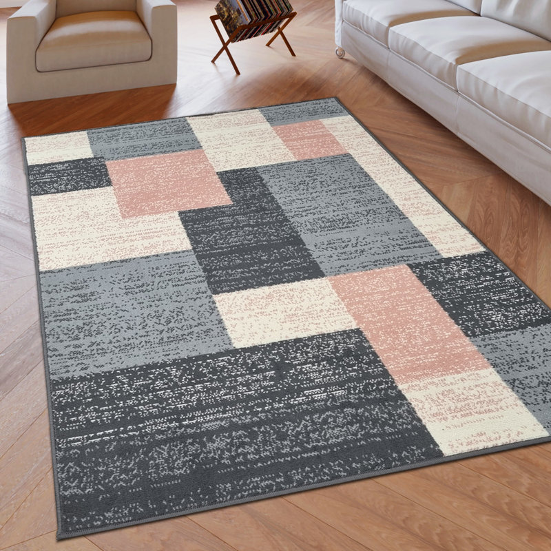 Balfore Geometric Area Rug, Rectangle 120 x 170cm