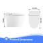 Toilette intelligente bidet avec siège chauffant, séchoir à air chaud, chasse d'eau automatique et capteur de pied, toilette allongée une pièce
