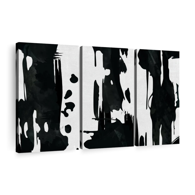 Creating An Abstract Multi Piece Canvas Print, 48" H x 74" W x 1.25" D